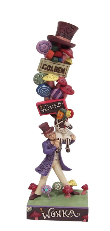 WB 100 Willy Wonka: Willy Wonka and Characters Stacked Figurine