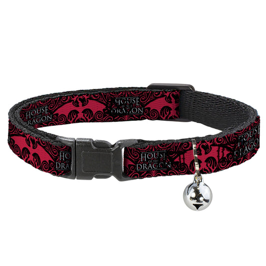 House of the Dragon Dragon Icon Cat Collar with breakaway buckle and bell
