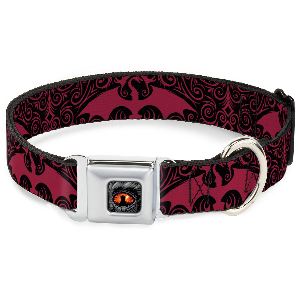 House of the Dragon Eye Throne Icon dog collar with seatbelt buckle