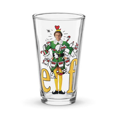 Elf Collage Pint Glass