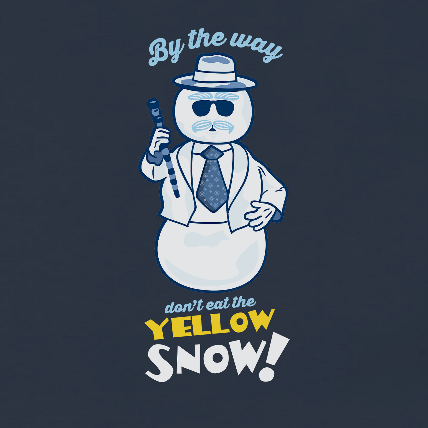 Elf Yellow Snow Adult Short Sleeve T-Shirt