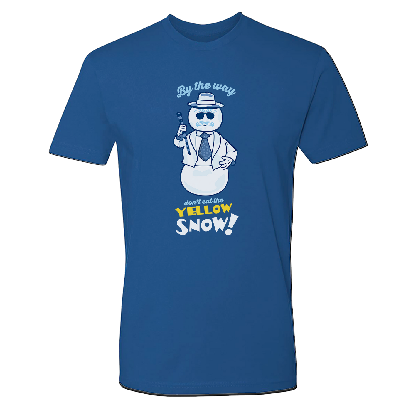 Elf Yellow Snow Adult Short Sleeve T-Shirt