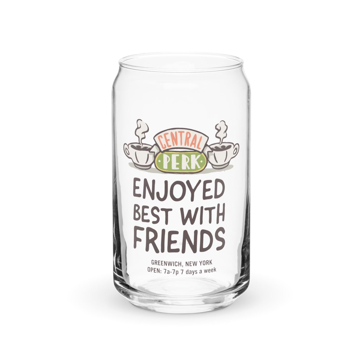 Friends Central Perk 16 oz. Can Shaped Glass