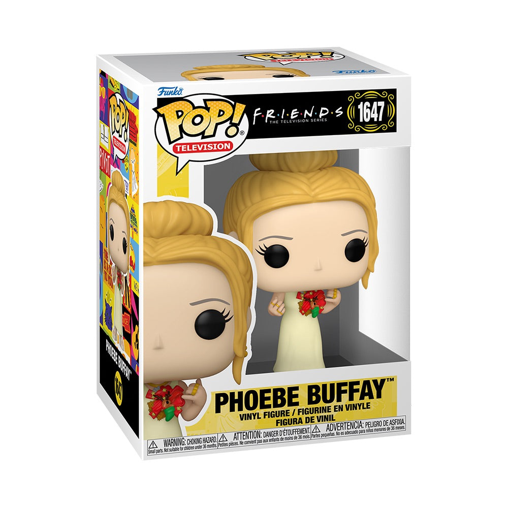 Friends Phoebe Buffay in Yellow Dress and Festive Ribbon Funko Pop! Figure