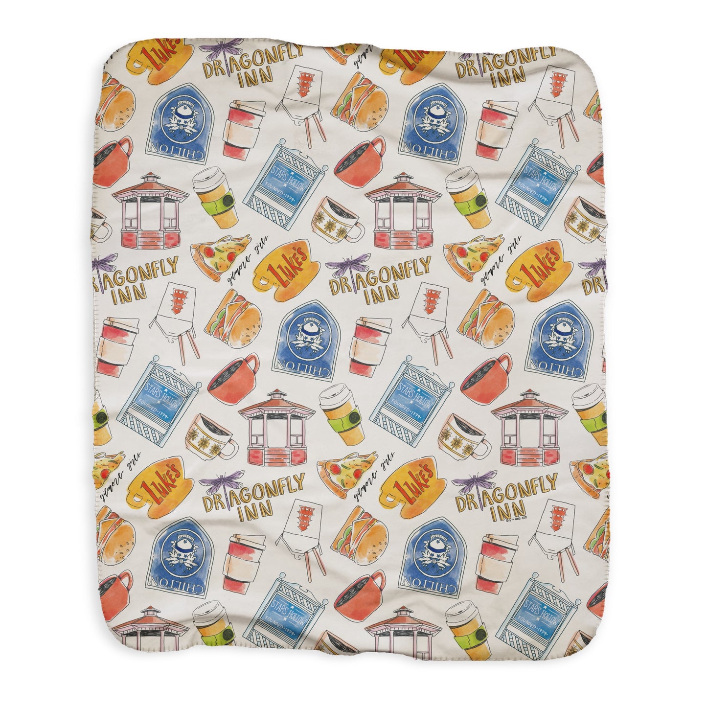 Gilmore Girls Stars Hollow Icons Sherpa Blanket