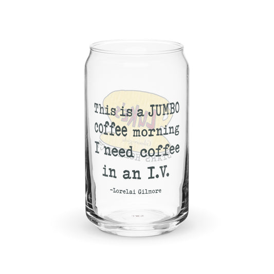 Gilmore Girls Luke's Diner This is a Jumbo Coffee Morning 16 oz. Can Shaped Glass
