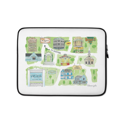 Gilmore Girls Stars Hollow Map Laptop Sleeve