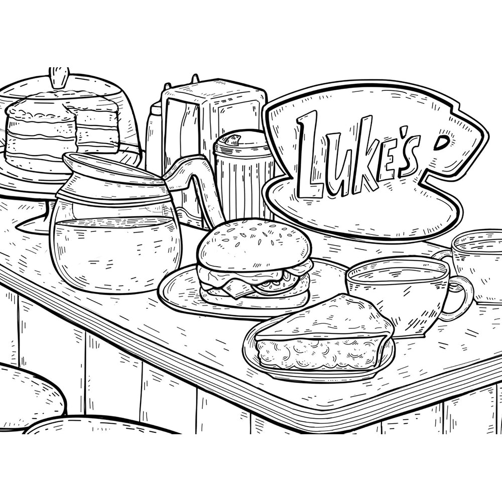 Gilmore Girls: Greetings from Stars Hollow : An Official Postcard Coloring Book