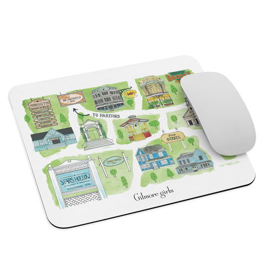 Gilmore Girls Stars Hollow Map Mousepad