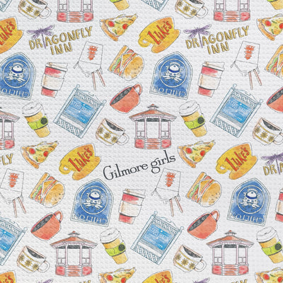 Gilmore Girls Stars Hollow Icons Kitchen Towel