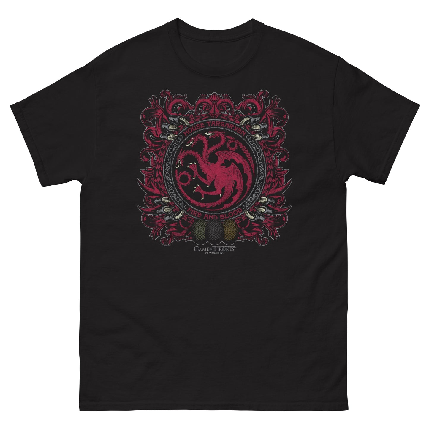 Game of Thrones House Targaryen Sigil T-shirt Black / L Game of Thrones House Targaryen Sigil T-shirt Black / L
