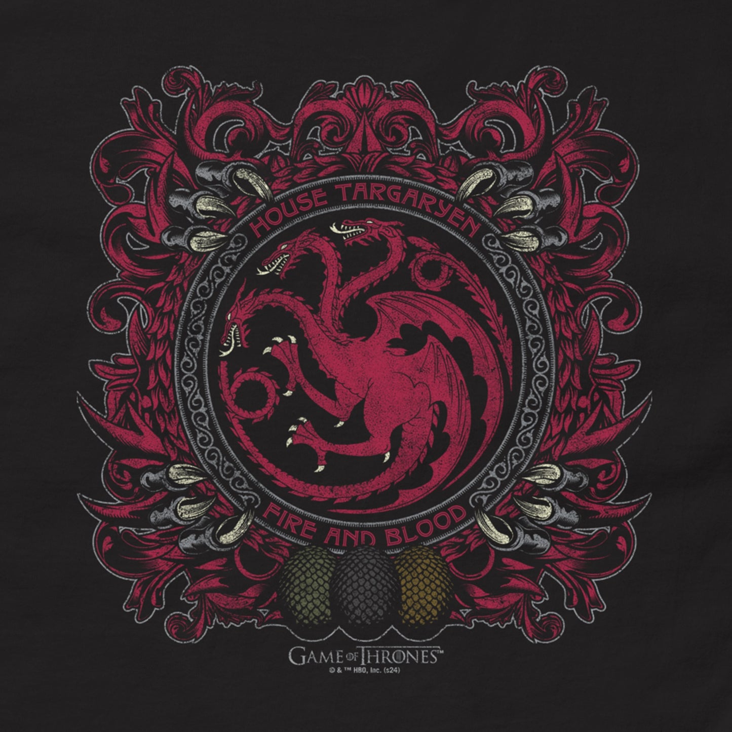house targaryen card sleeves Game of Thrones House Targaryen Sigil T-shirt Black / L