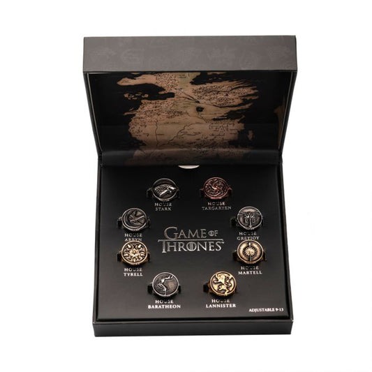 Game of Thrones House Sigil Adjustable Ring Set
