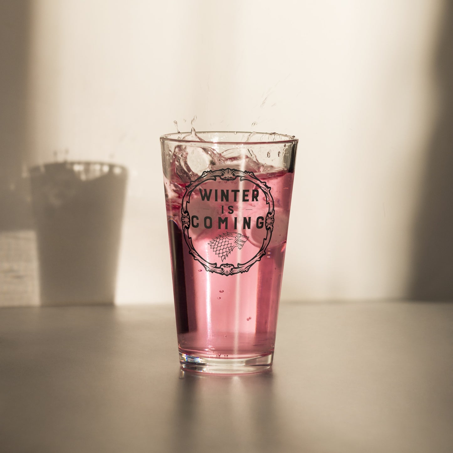 Game of Thrones Winter is Coming 16oz Pint Glass