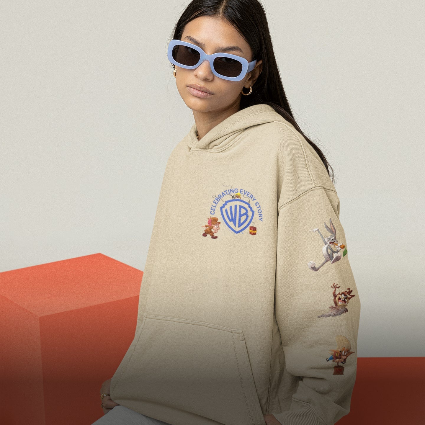 EXCLUSIVE WB100 LOONEY TUNES GOLD LOGO HOODIE