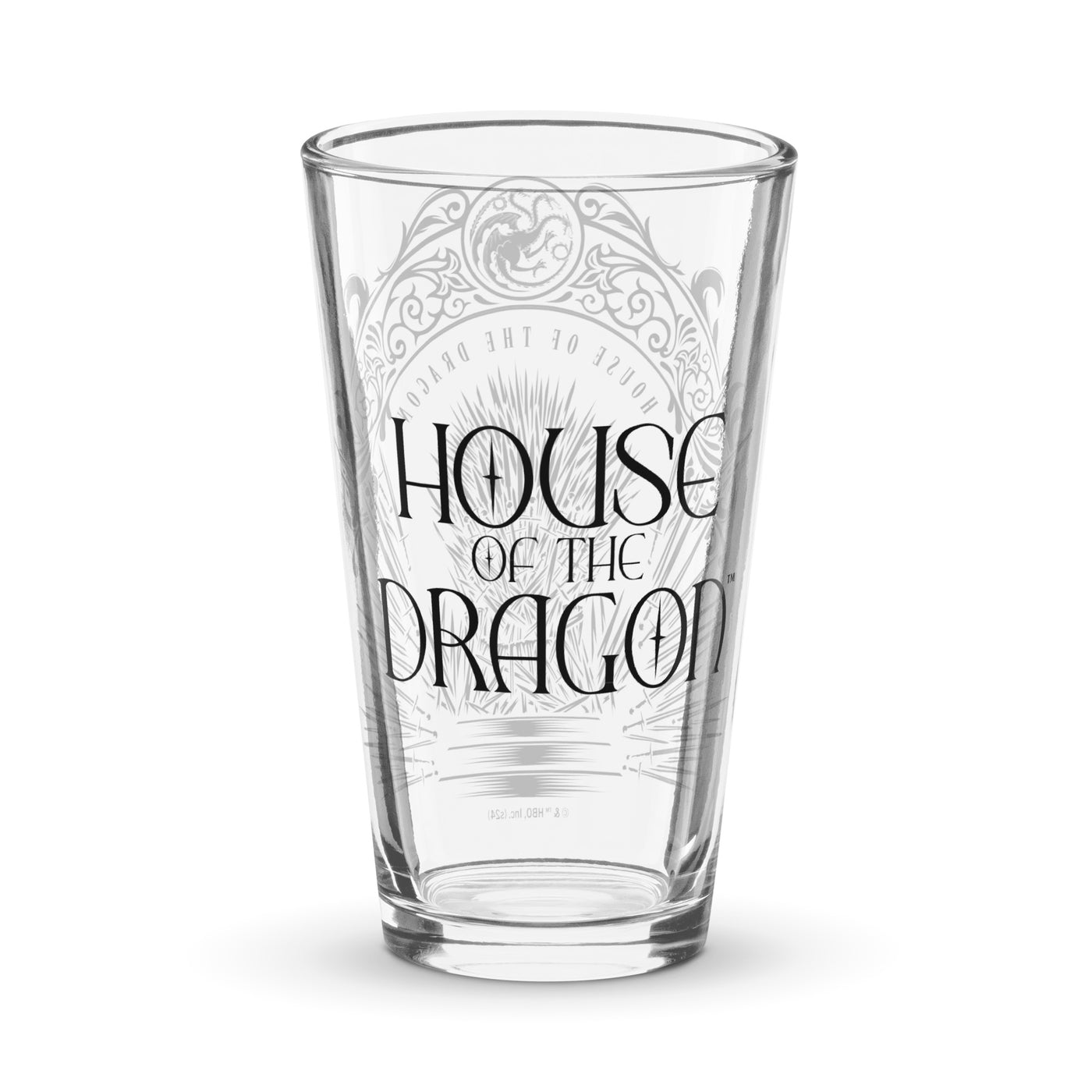 House of the Dragon Iron Throne Pint Glass