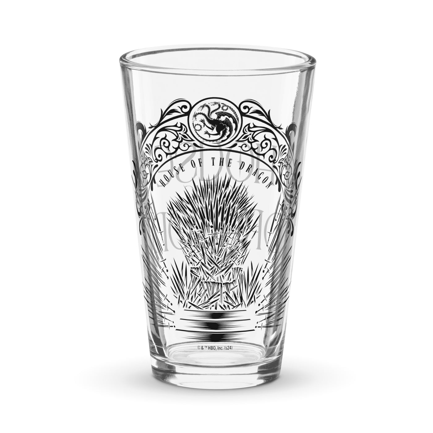 House of the Dragon Iron Throne Pint Glass