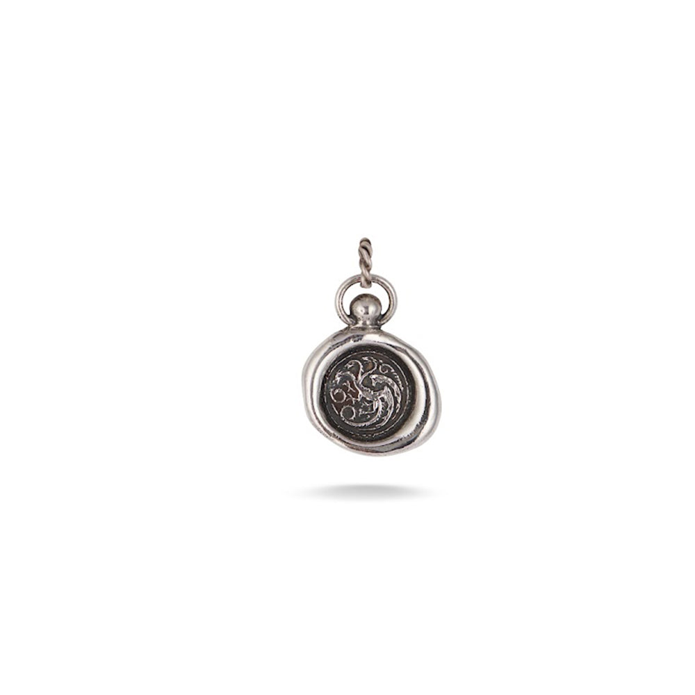 House of the Dragon & Jessica de Lotz: Targaryen Sigil Silver Wax Seal Charm