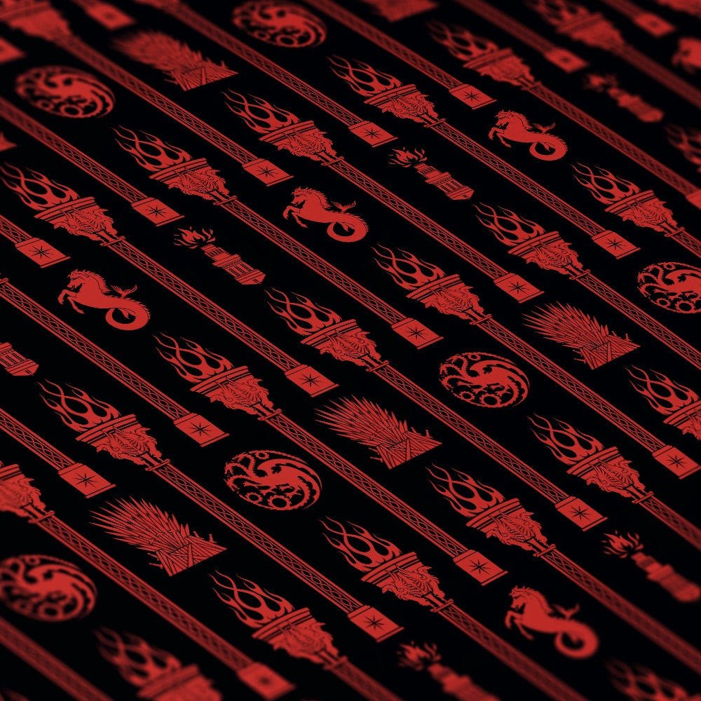 House of the Dragon Sigils Pattern Wrapping Paper