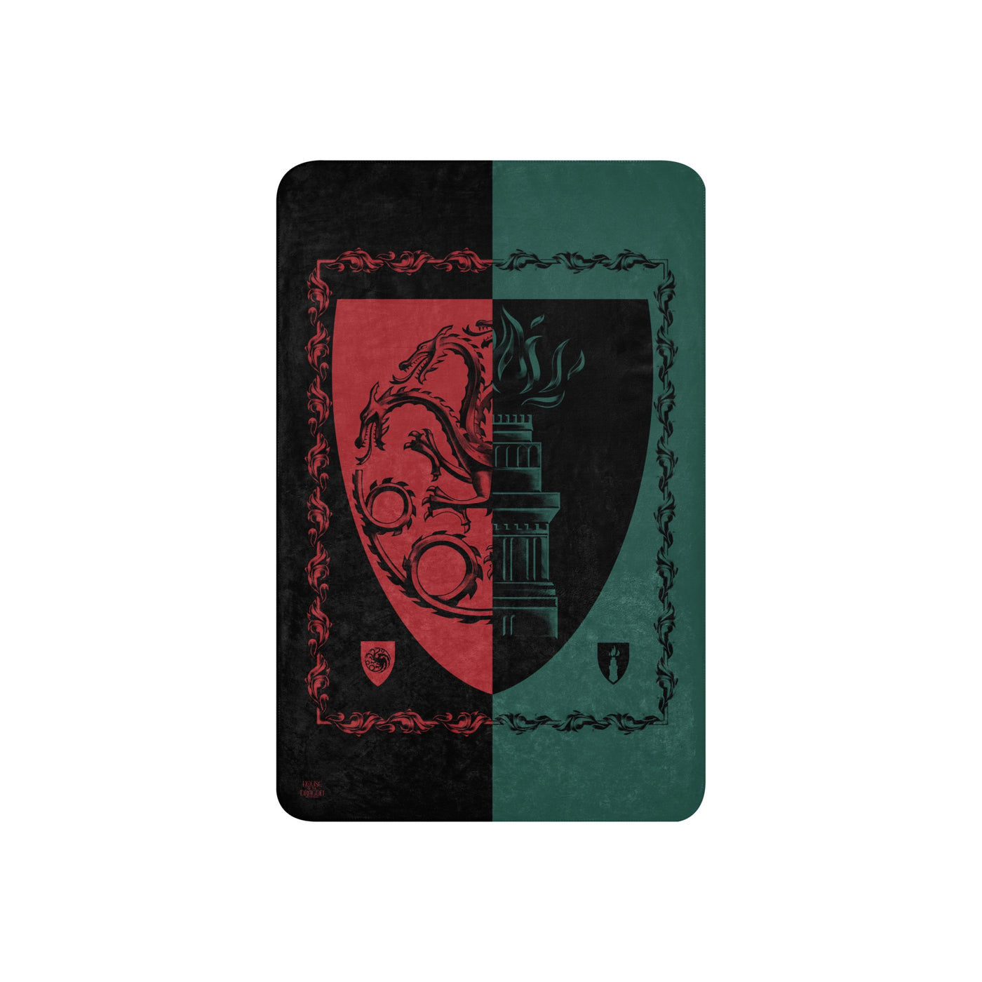 House of the Dragon The Green Council vs. The Black Council Sherpa Blanket