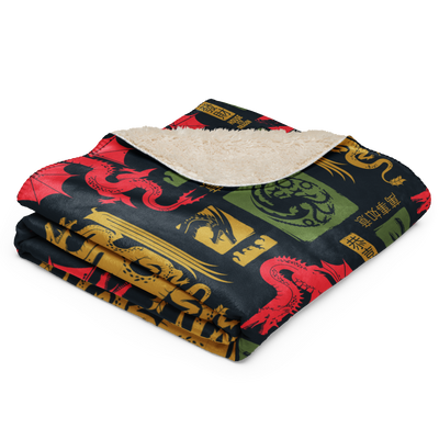 House of the Dragon Year of the Dragon Sherpa Blanket