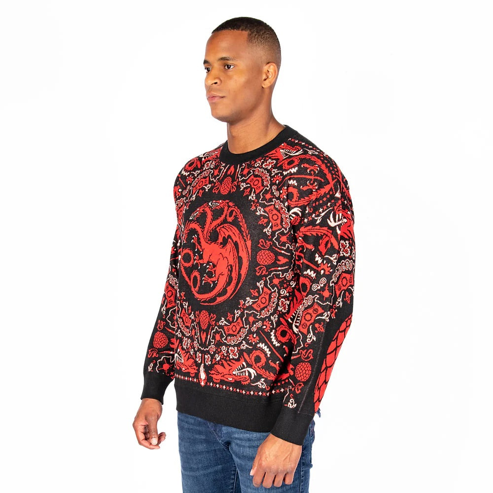 House of the Dragon Targaryen Knit Holiday Sweater