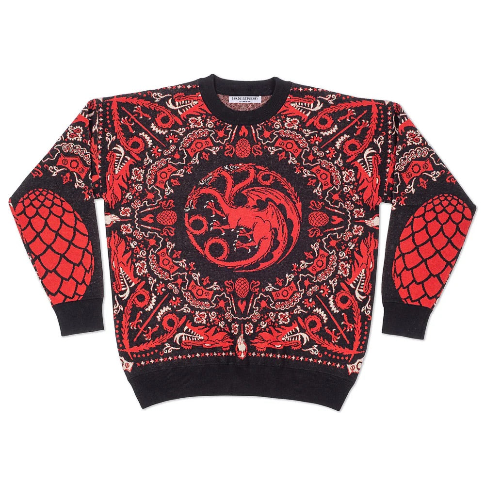 House of the Dragon Targaryen Knit Holiday Sweater 2XL
