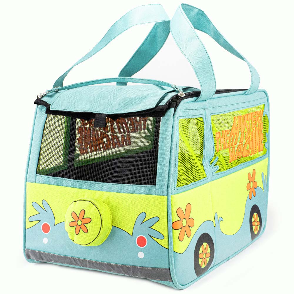 Scooby-Doo The Mystery Machine Van Pet Carrier front view showing van graphics