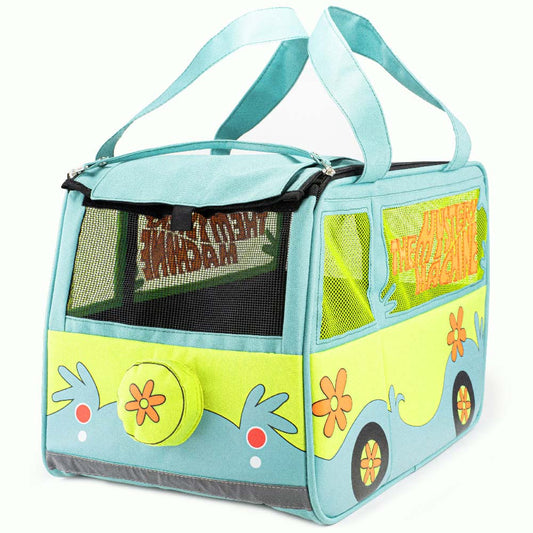 Scooby-Doo The Mystery Machine Van Pet Carrier front view showing van graphics