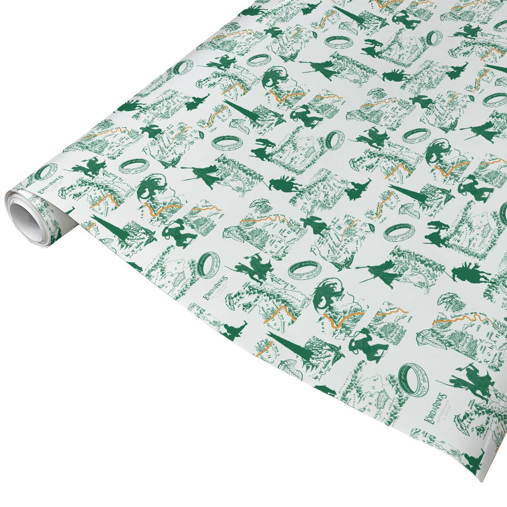 The Lord of the Rings Icons Pattern Wrapping Paper