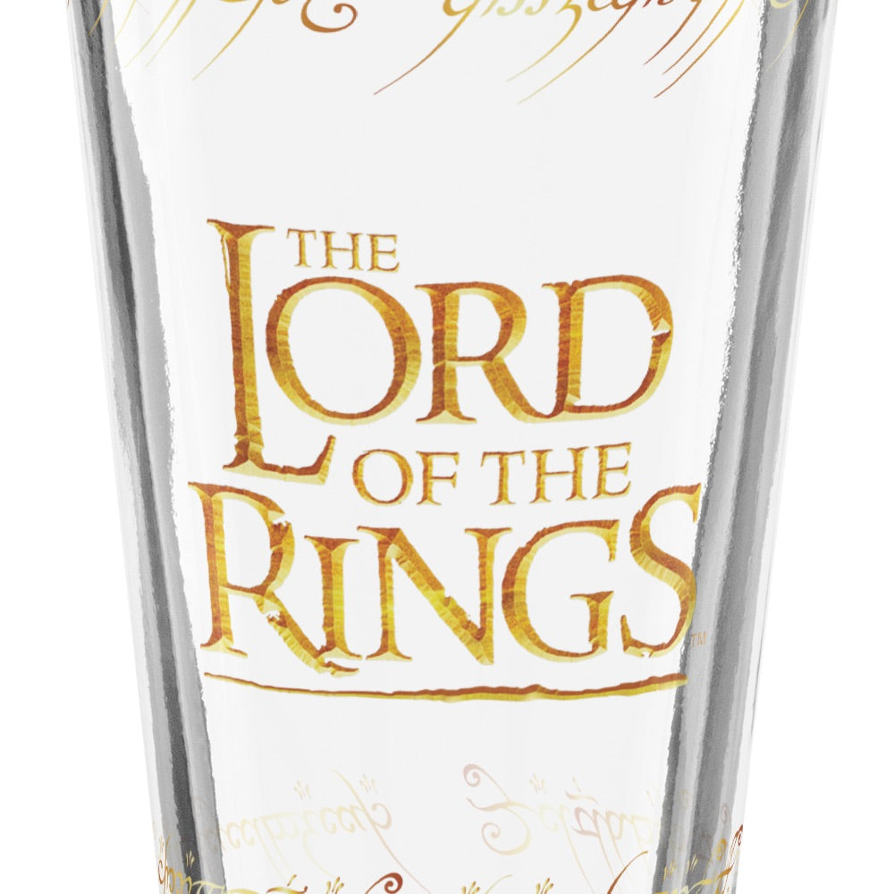 The Lord of the Rings Script Pint Glass