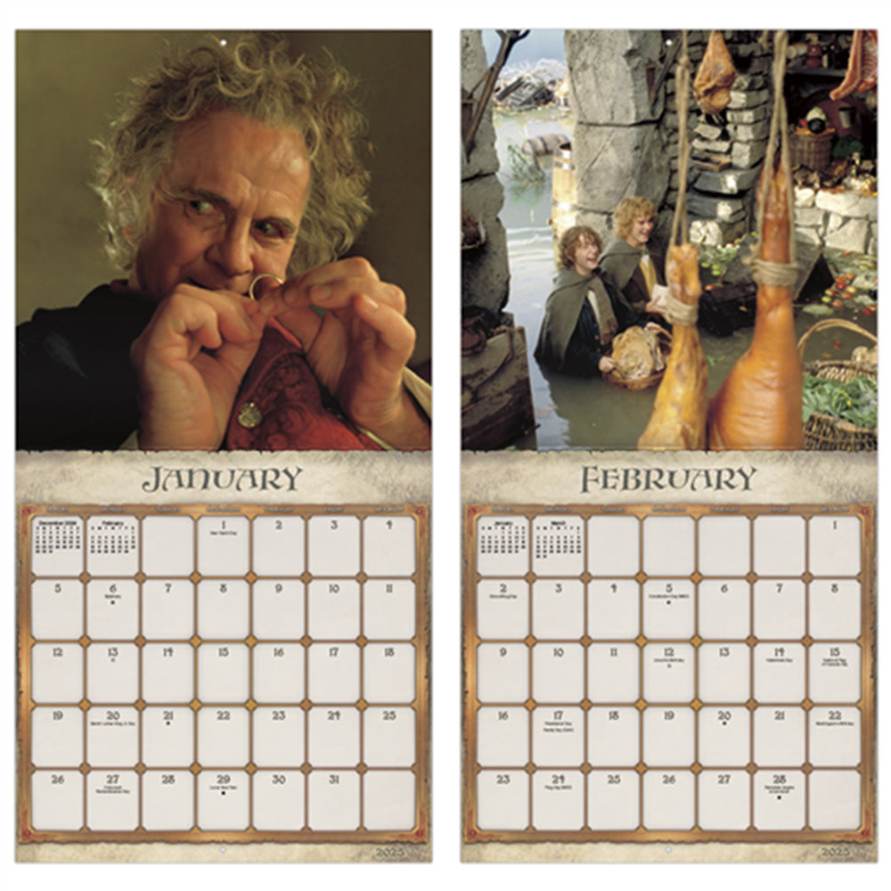 The Lord of the Rings 2025 16-Month Wall Calendar