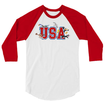 Exclusive Looney Tunes USA 3/4 Sleeve Raglan T-shirt