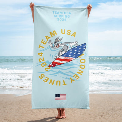 Looney Tunes x Team USA Bugs Bunny Surfing Beach Towel