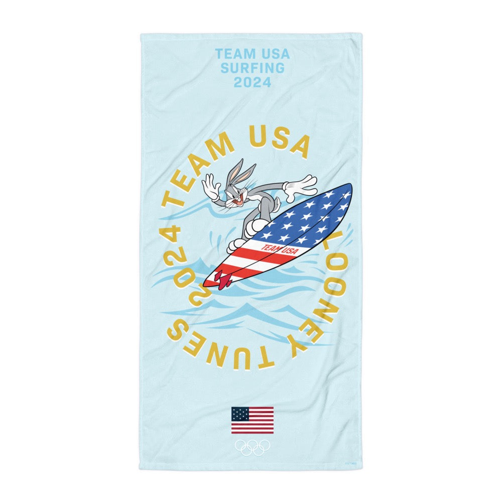 Looney Tunes x Team USA Bugs Bunny Surfing Beach Towel