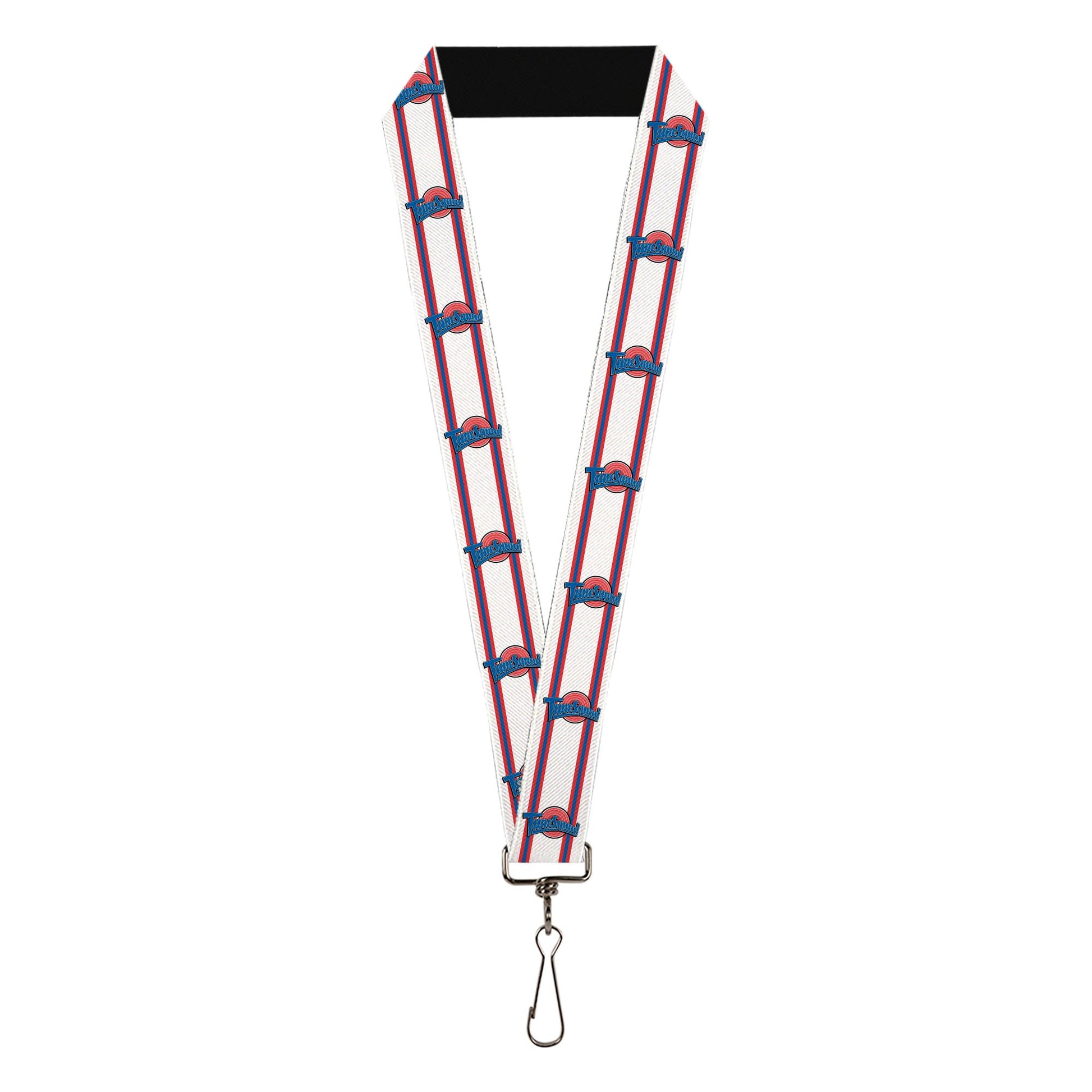Space Jam Tune Squad logo stripe lanyard in red, white, and blue.