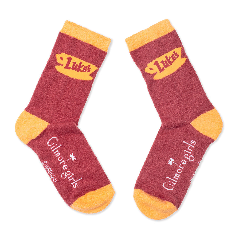 Gilmore Girls Luke's Diner Fuzzy Socks