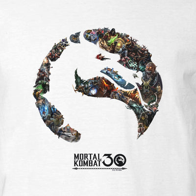 Exclusive Mortal Kombat 30th Anniversary Logo Adult Short Sleeve T-Shirt T-shirt