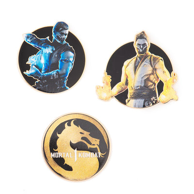 Evo Mortal Kombat Hat and Pin Set Bundle