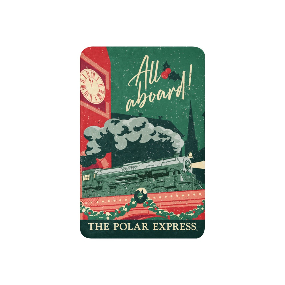 The Polar Express All Aboard Sherpa Blanket