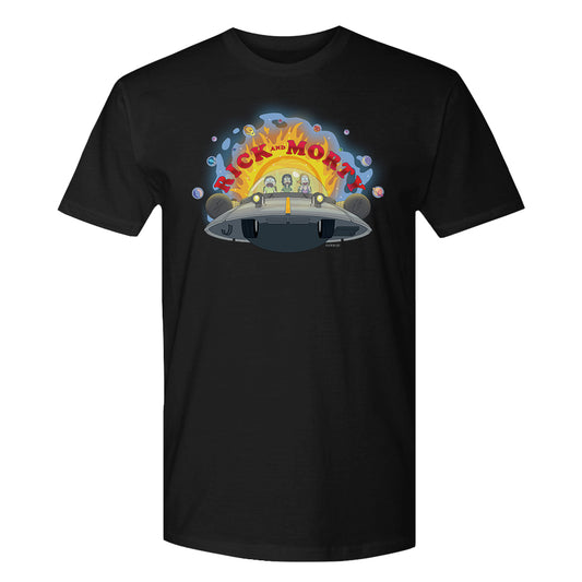 Rick & Morty Spaceship Adult Short Sleeve T-Shirt