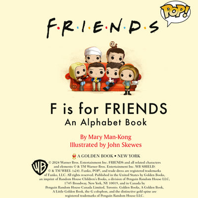 Friends F is for Friends: An Alphabet Book - Funko Pop | Little Golden Book