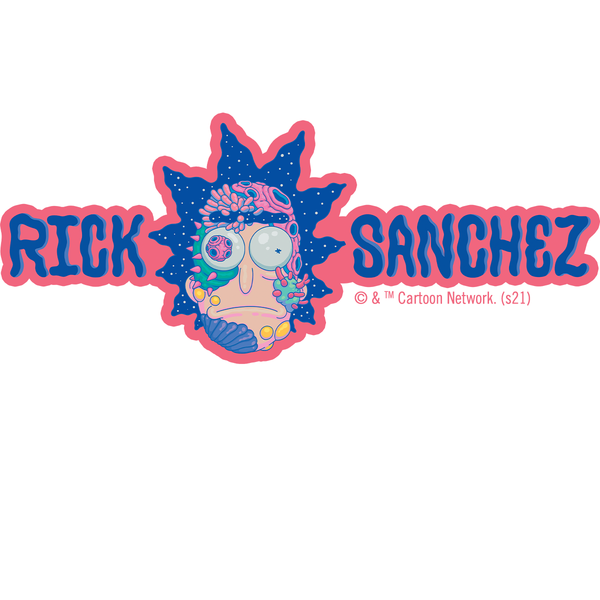 Rick & Morty Rick Sanchez Left Chest Adult Short Sleeve T-Shirt