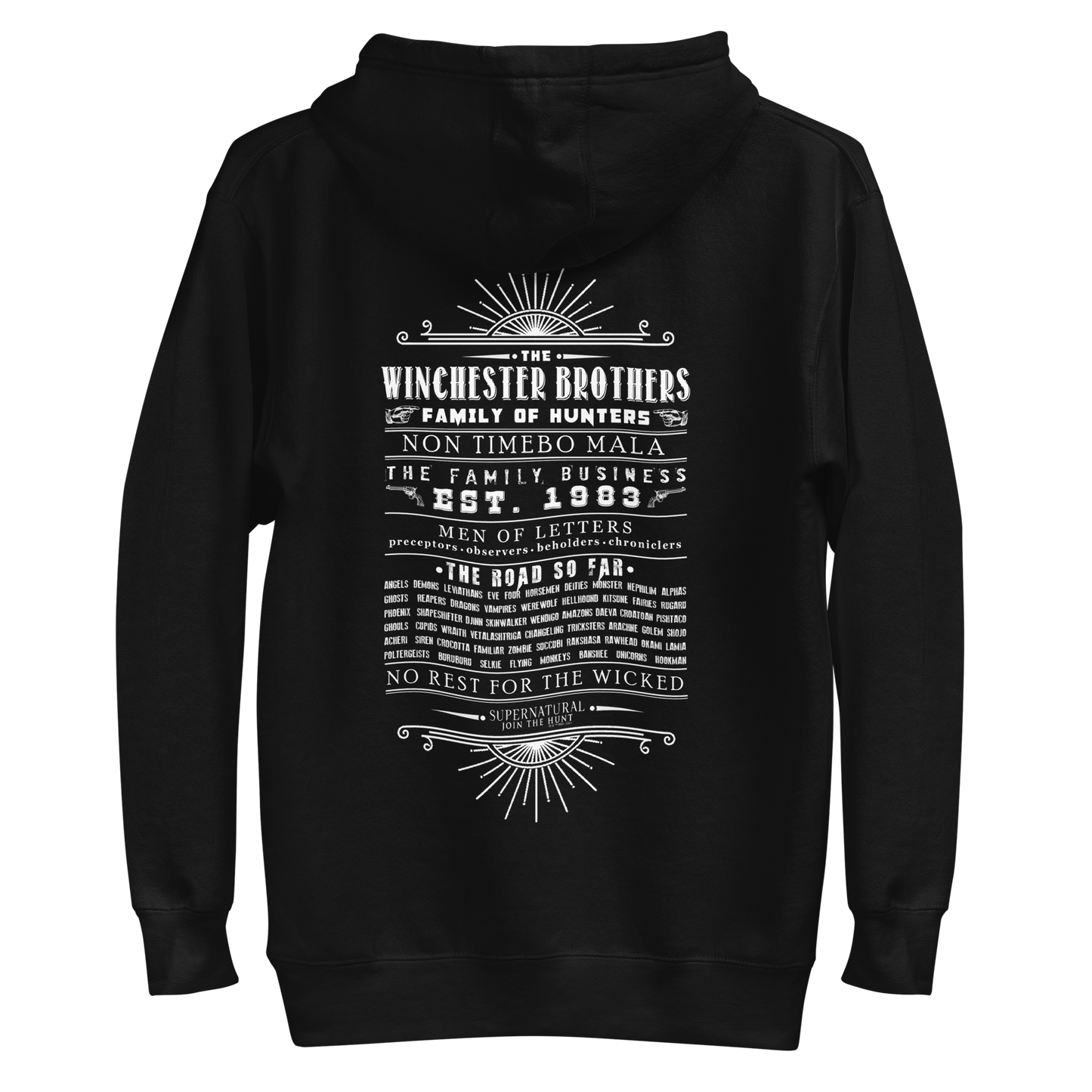 Supernatural Family of Hunters Unisex Premium Hoodie