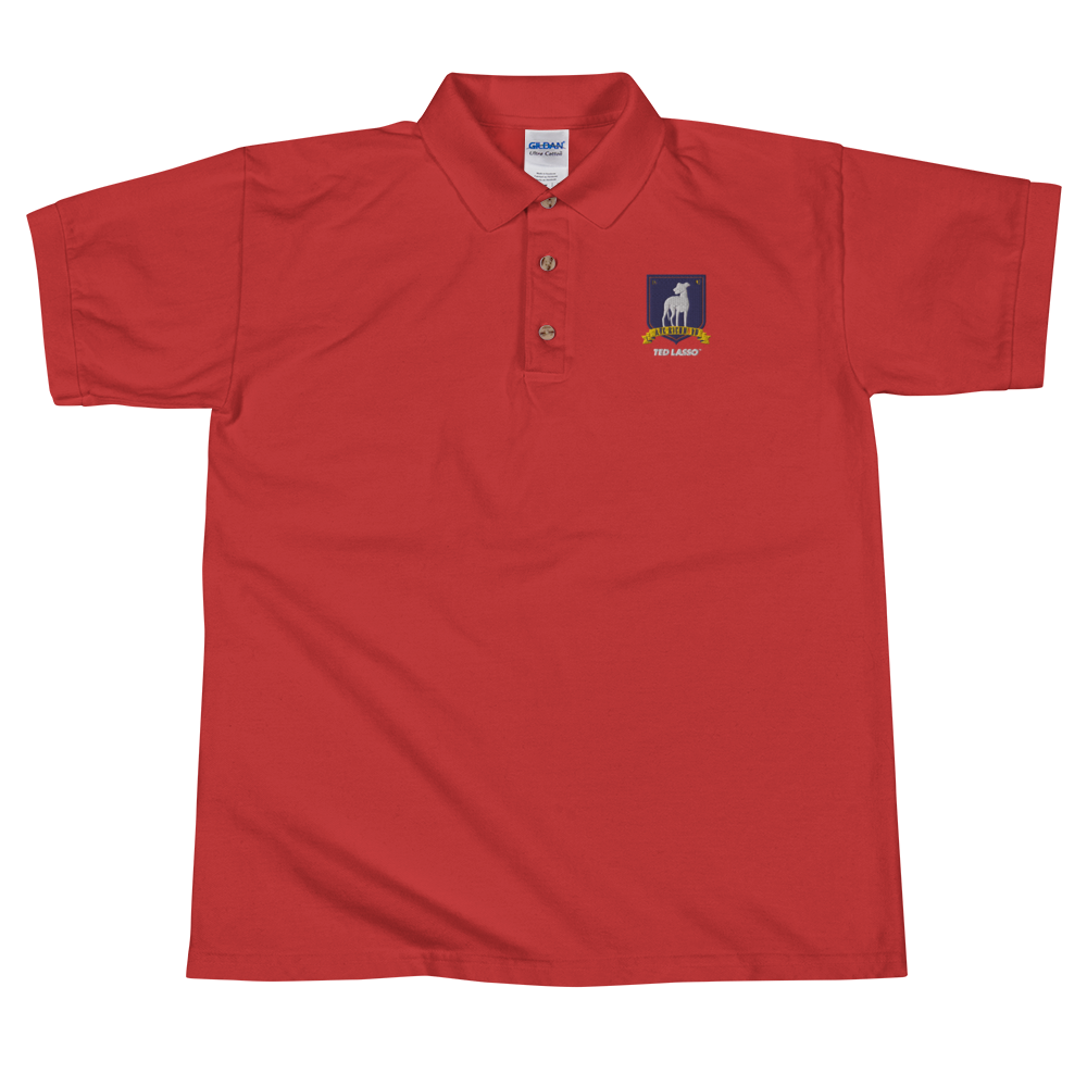 Lord Willy's. Established. Navy Polo with Red Buttons. Xs