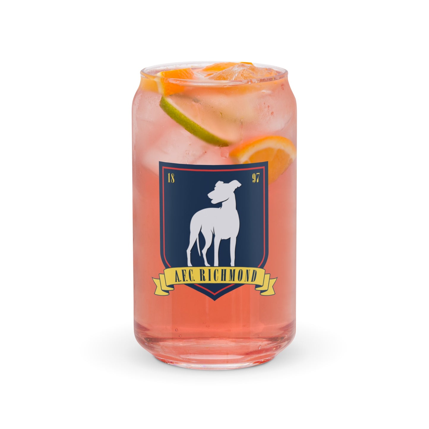 Ted Lasso A.F.C Richmond Crest 16 oz Can Shaped Glass