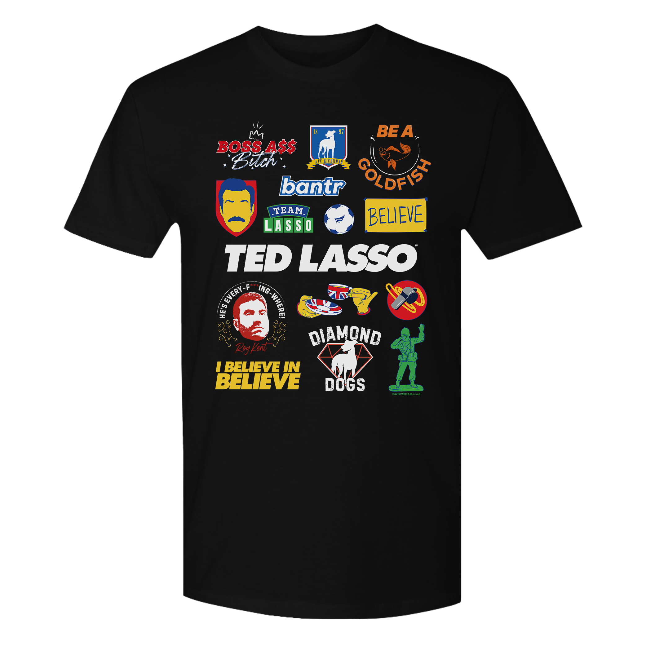 Ted Lasso Mashup Adult Short Sleeve T Shirt WB Shop Ted Lasso Mashup Adult Short Sleeve T Shirt WB Shop