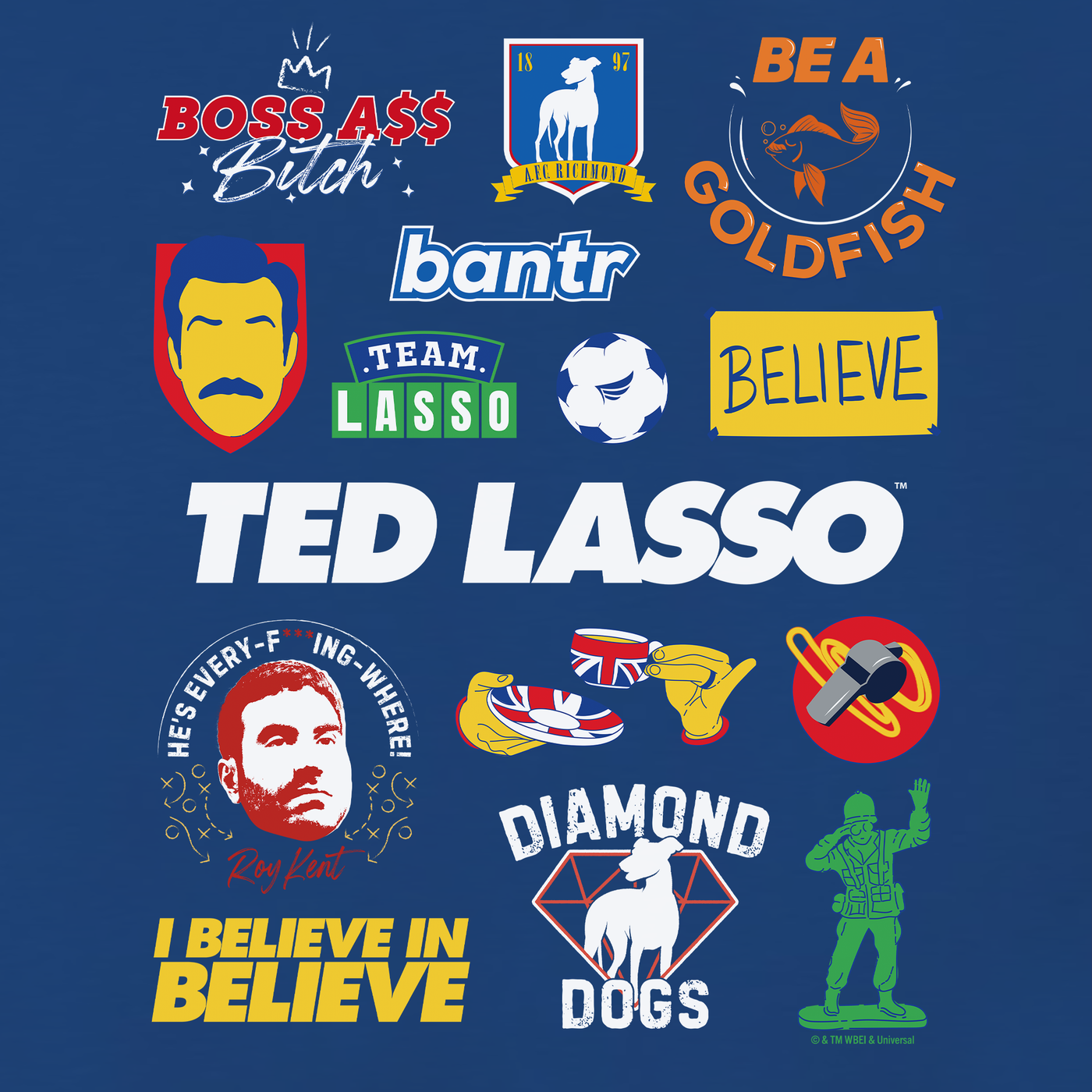 Ted Lasso Mashup Adult Short Sleeve T-Shirt