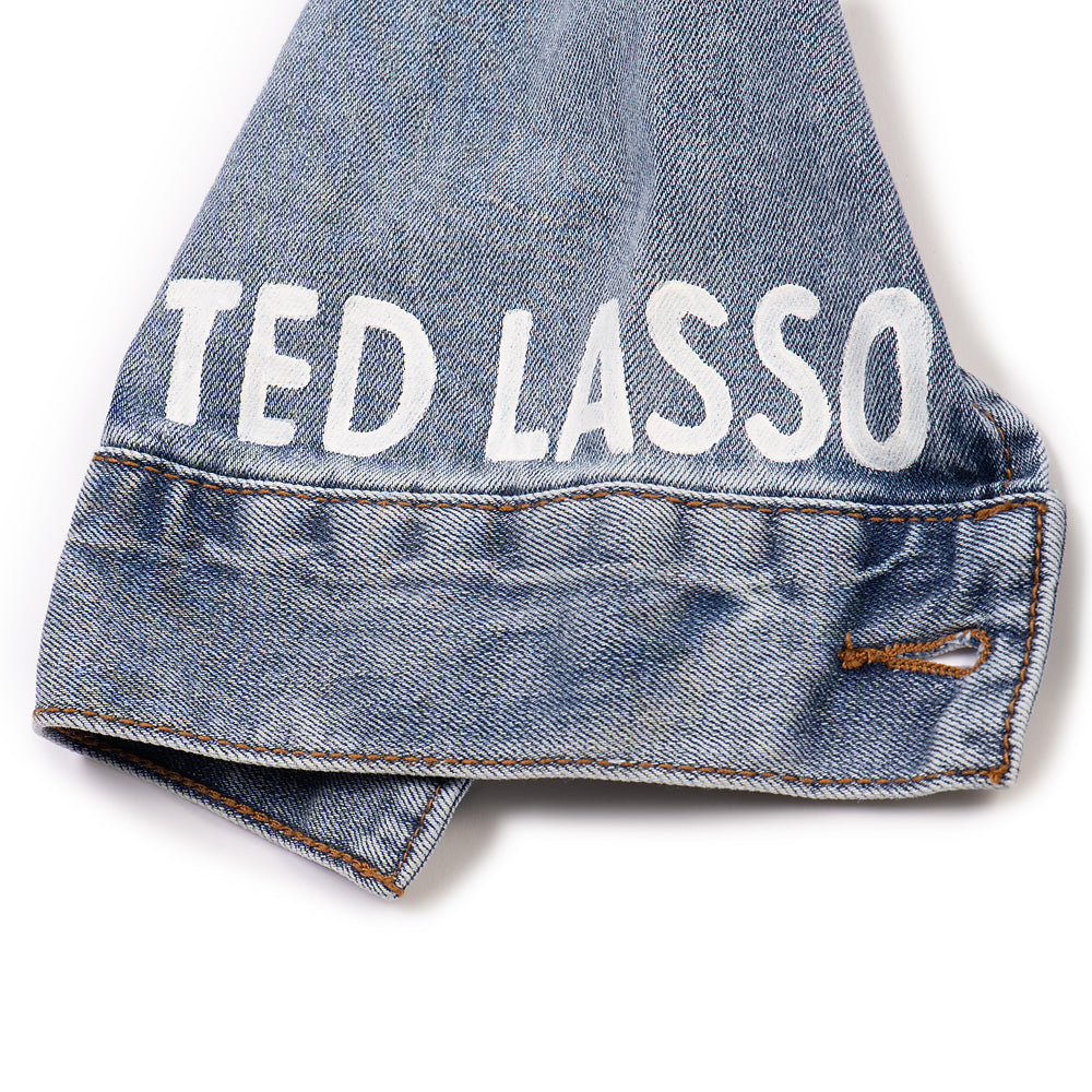 Exclusive Ted Lasso Keeley Believe Hand-Painted Denim Jacket by Wren+Glory