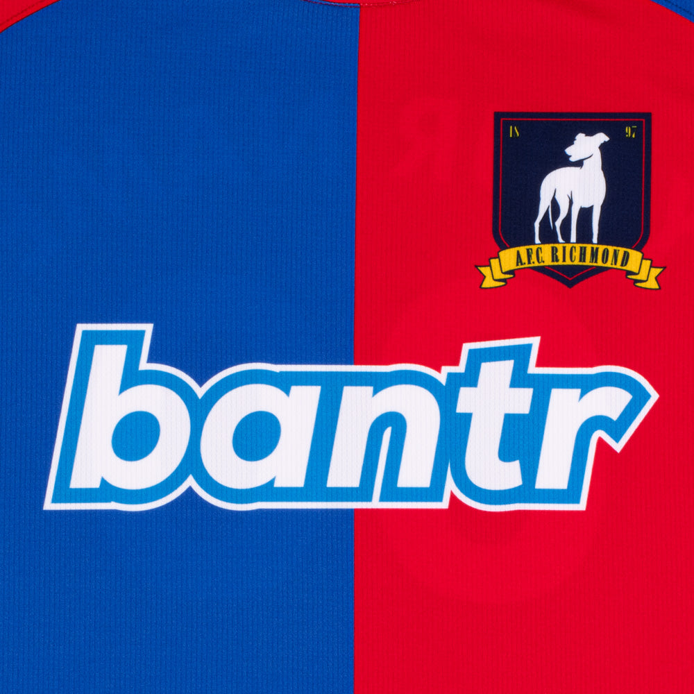 Side profile showing the jersey's athletic fit and sleeve design.